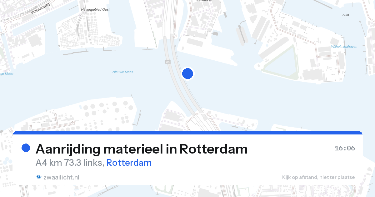 Aanrijding materieel in Rotterdam — 27 aug 2026