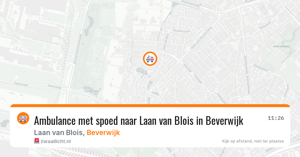 Ambulance met spoed naar Laan van Blois in Beverwijk — 7 jun 2026
