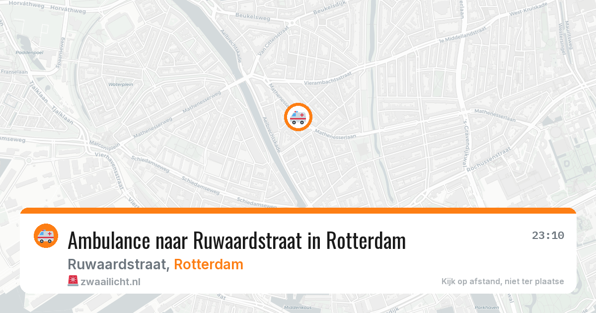 Ambulance naar Ruwaardstraat in Rotterdam — 22 jul 2026