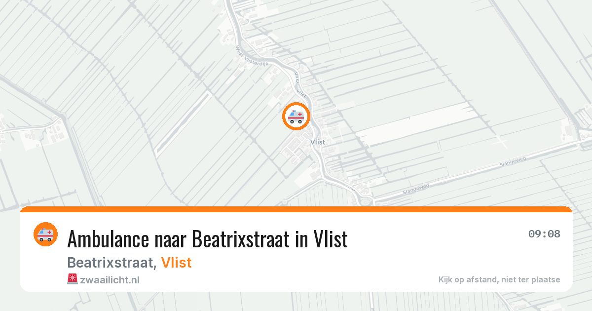 Ambulance naar Beatrixstraat in Vlist — 30 mei 2026
