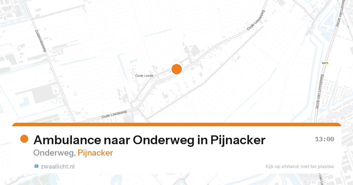 Ambulance naar Onderweg in Pijnacker — 26 mei 2026