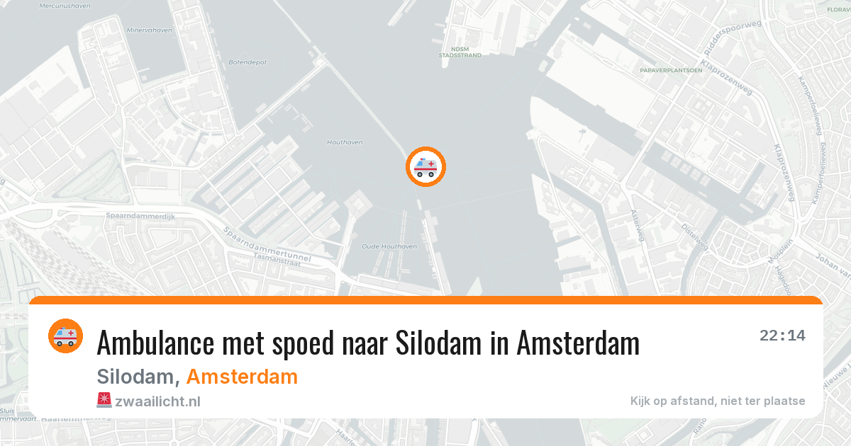 Ambulance met spoed naar Silodam in Amsterdam — 14 mrt 2026