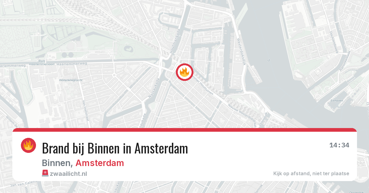 Brand bij Binnen in Amsterdam — 25 jun 2026