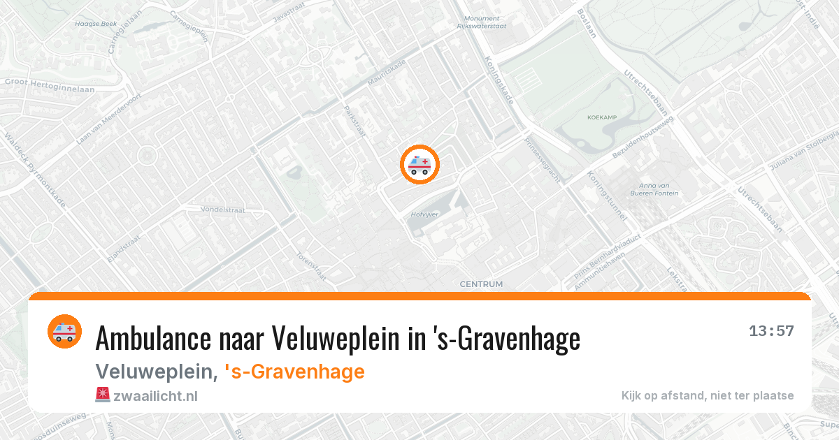 Ambulance naar Veluweplein in 's-Gravenhage — 2 feb 2026