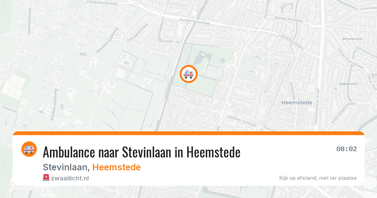 Ambulance naar Stevinlaan in Heemstede — 7 jun 2026
