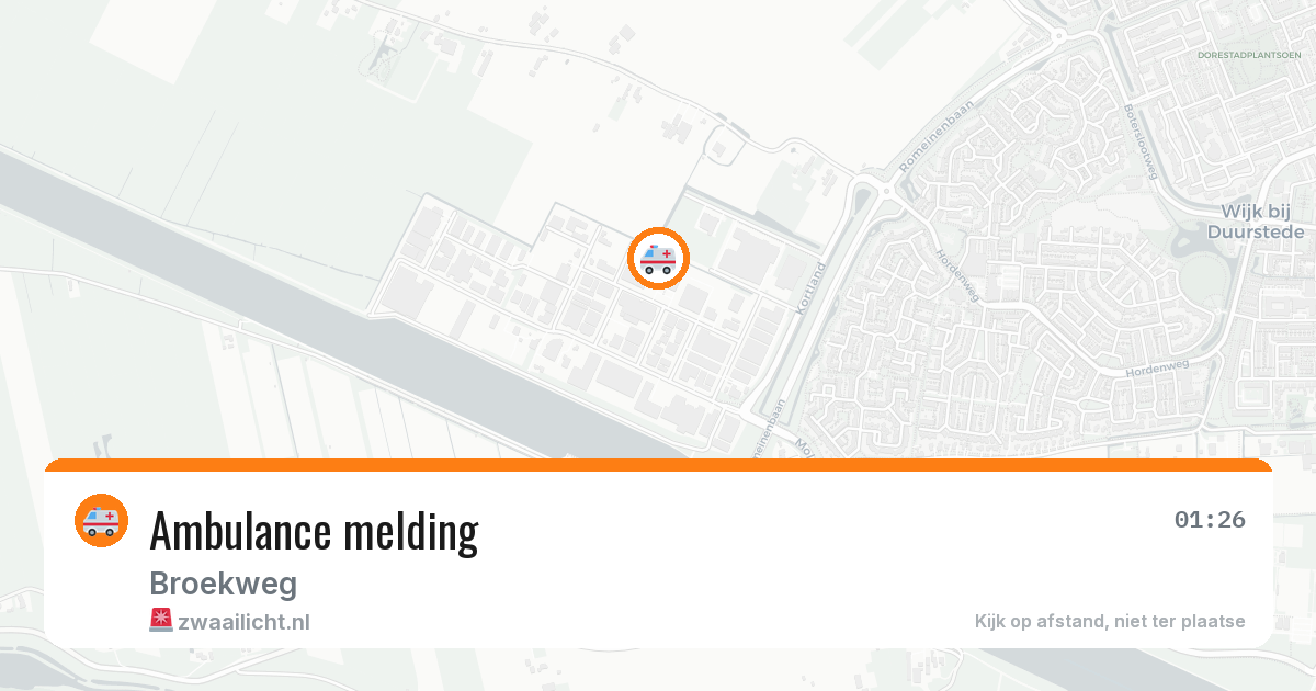 Ambulance melding — 2 mei 2026