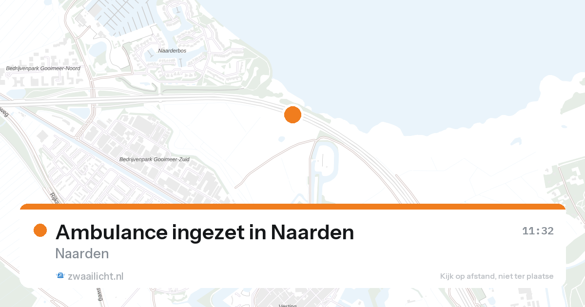 Ambulance ingezet in Naarden — 27 aug 2026