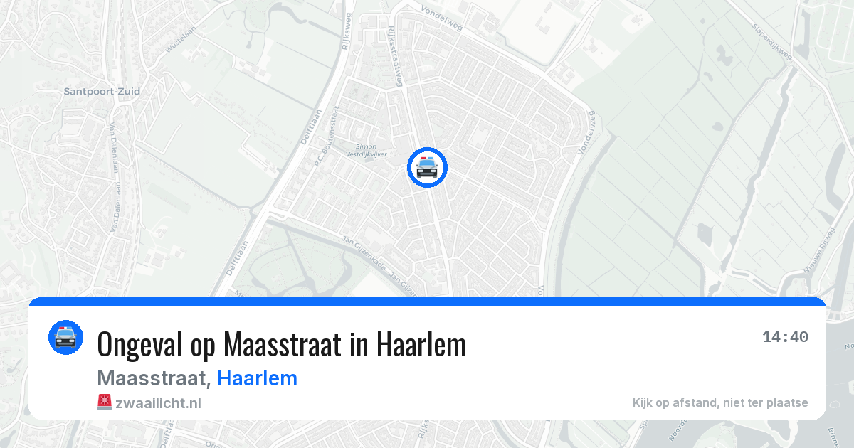 Ongeval op Maasstraat in Haarlem — 5 jun 2026