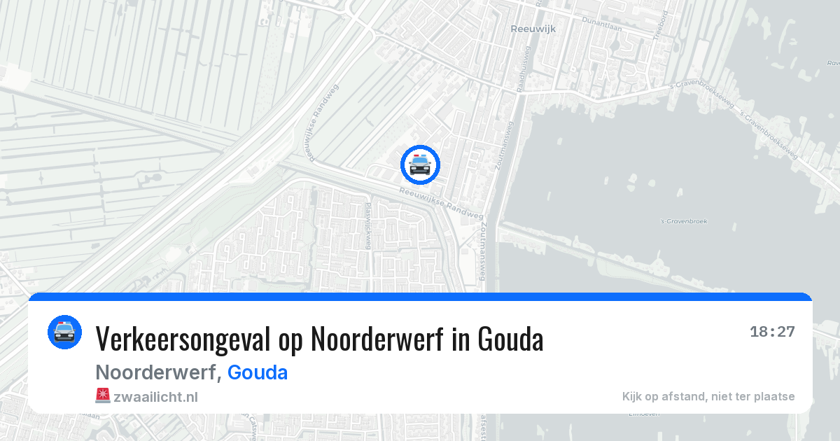 Verkeersongeval op Noorderwerf in Gouda — 31 mei 2026