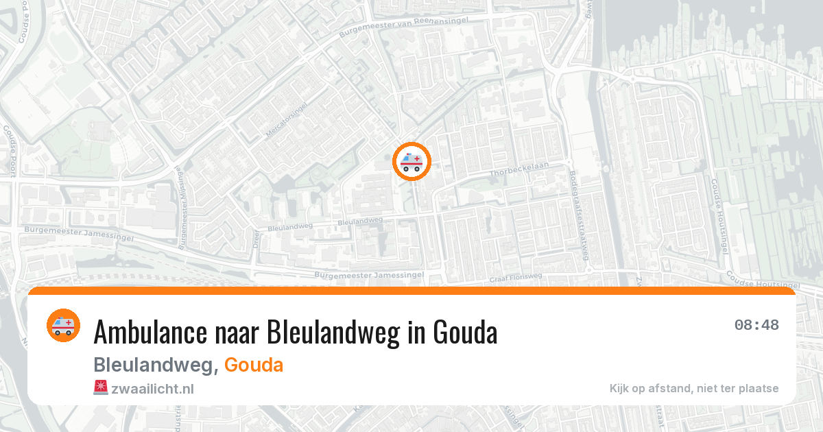 Ambulance naar Bleulandweg in Gouda — 16 jun 2026