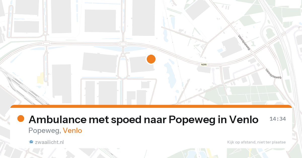 Ambulance met spoed naar Popeweg in Venlo — 8 aug 2026