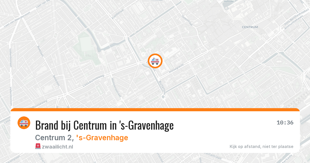 Brand bij Centrum in 's-Gravenhage — 22 feb 2026