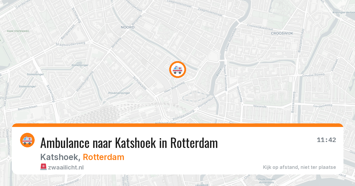 Ambulance naar Katshoek in Rotterdam — 5 mei 2026