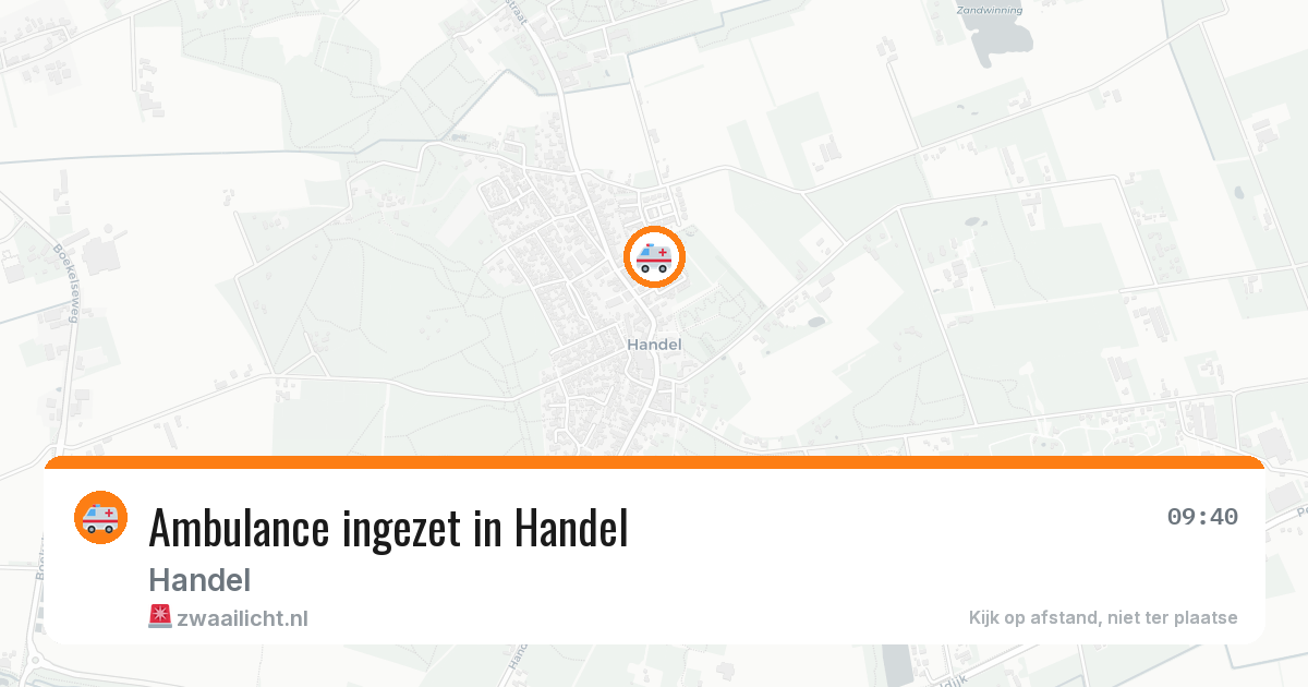Ambulance ingezet in Handel — 31 jul 2026