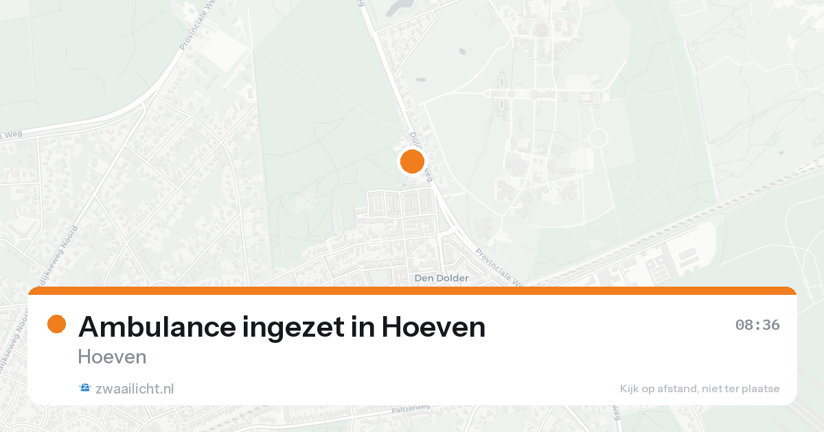 Ambulance ingezet in Hoeven — 8 feb 2026