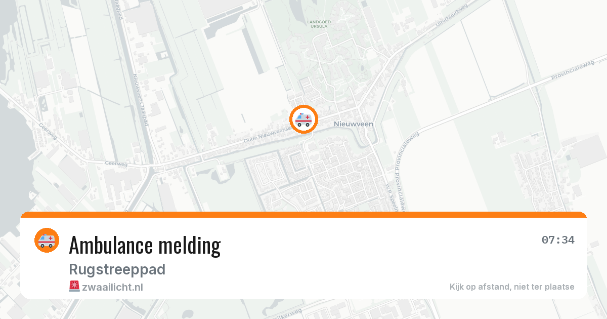 Ambulance melding — 9 jul 2026
