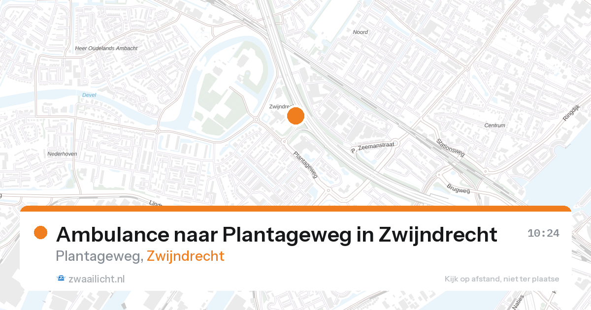Ambulance naar Plantageweg in Zwijndrecht — 27 aug 2026