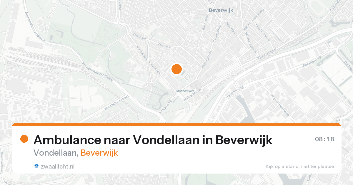 Ambulance naar Vondellaan in Beverwijk — 8 jun 2026