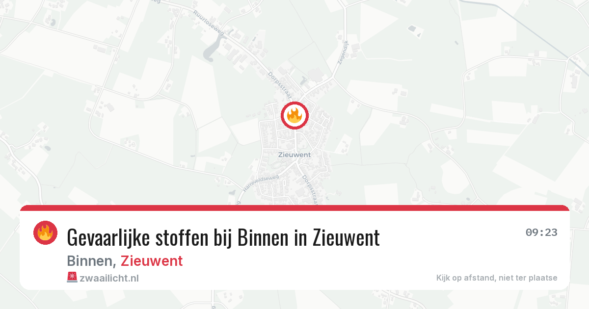 Gevaarlijke stoffen bij Binnen in Zieuwent — 5 jun 2026