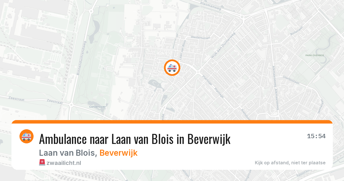 Ambulance naar Laan van Blois in Beverwijk — 19 mrt 2026