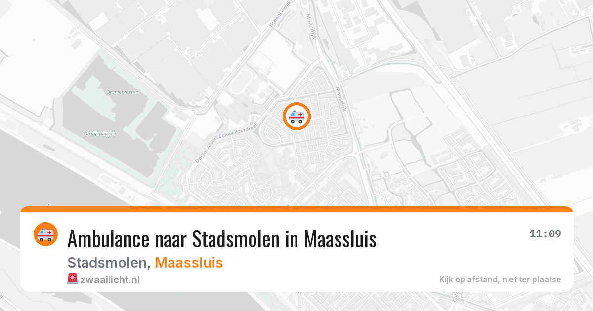 Ambulance naar Stadsmolen in Maassluis — 2 jul 2026