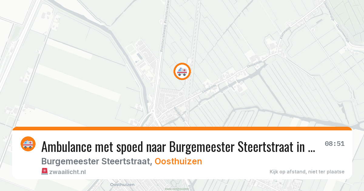Ambulance met spoed naar Burgemeester Steertstraat in Oosthuizen — 29 jan 2026