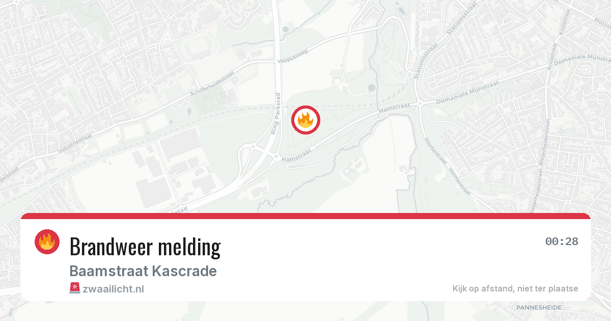 Brandweer melding — 20 apr 2026