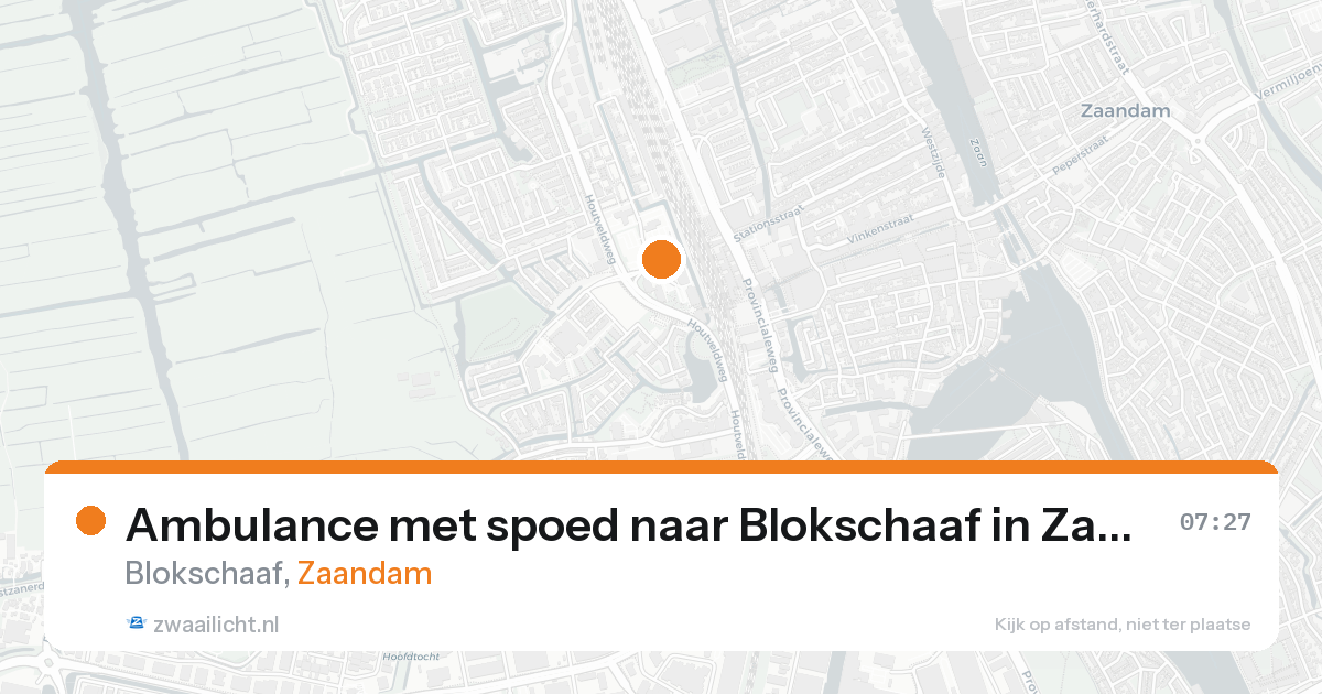Ambulance met spoed naar Blokschaaf in Zaandam — 28 mei 2026