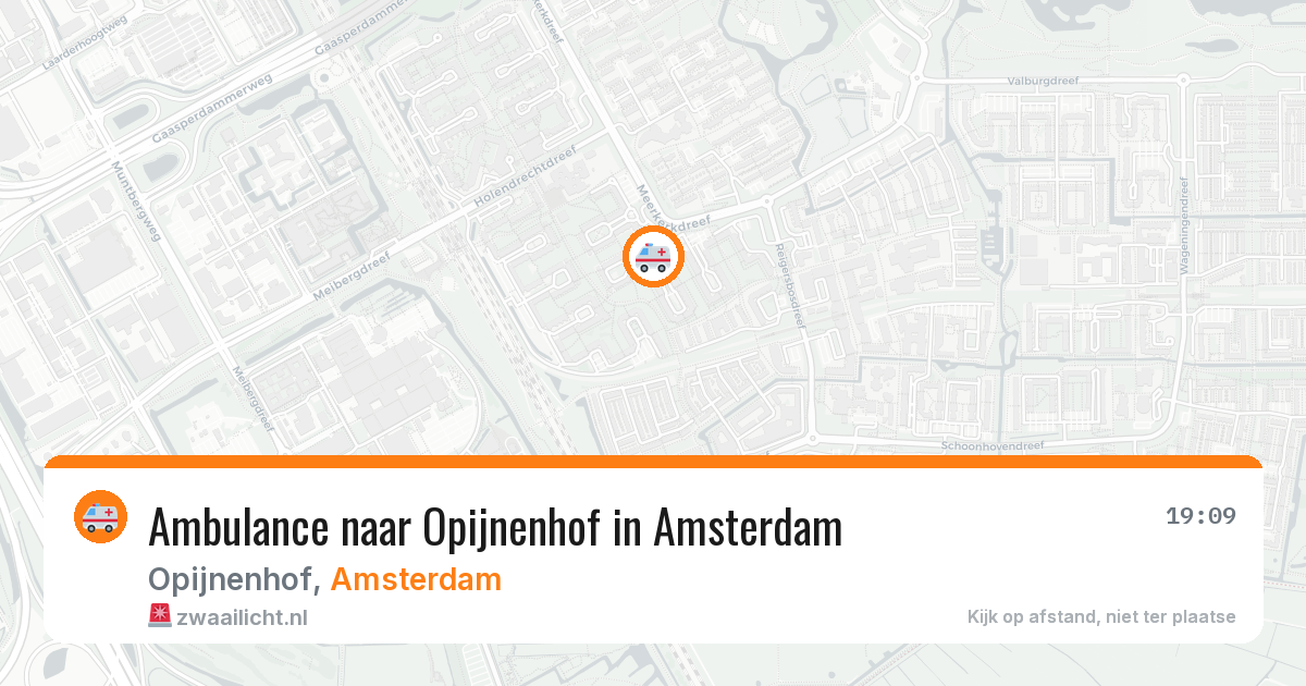 Ambulance naar Opijnenhof in Amsterdam — 31 jul 2026