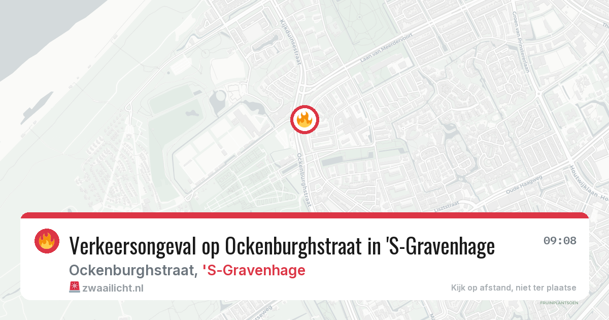 Verkeersongeval op Ockenburghstraat in 'S-Gravenhage — 9 jul 2026