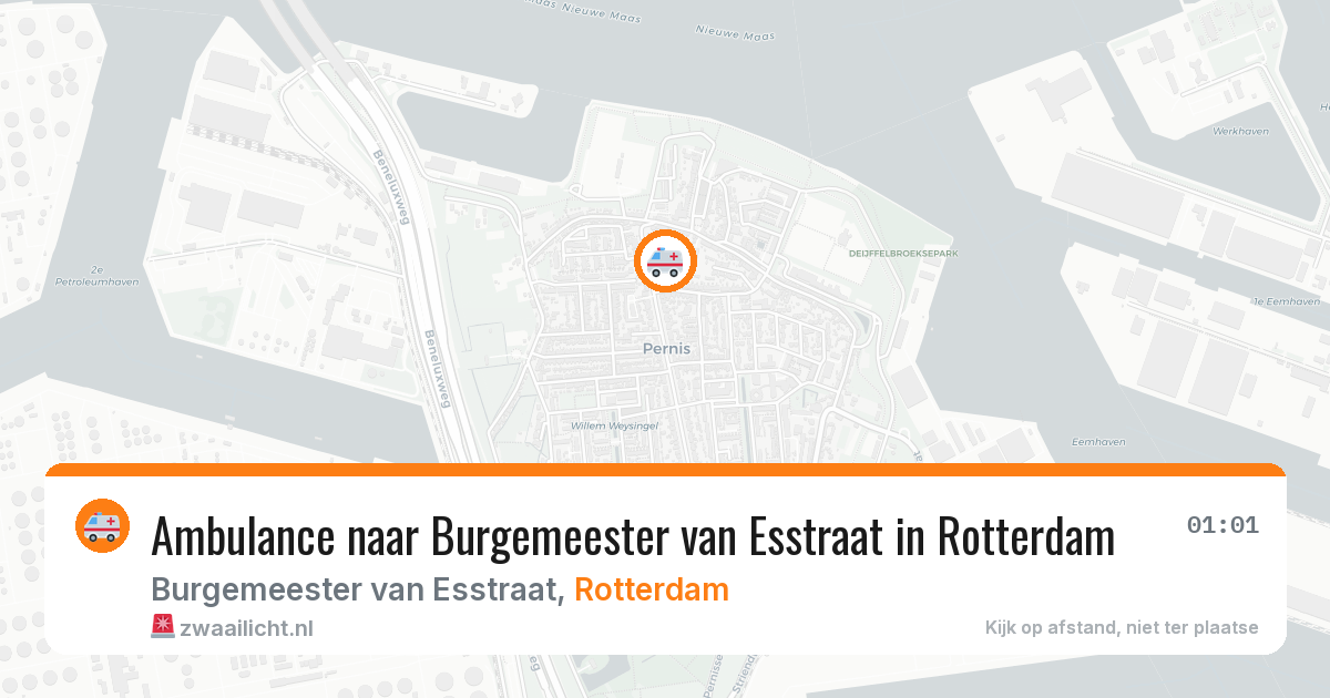 Ambulance naar Burgemeester van Esstraat in Rotterdam — 19 mrt 2026