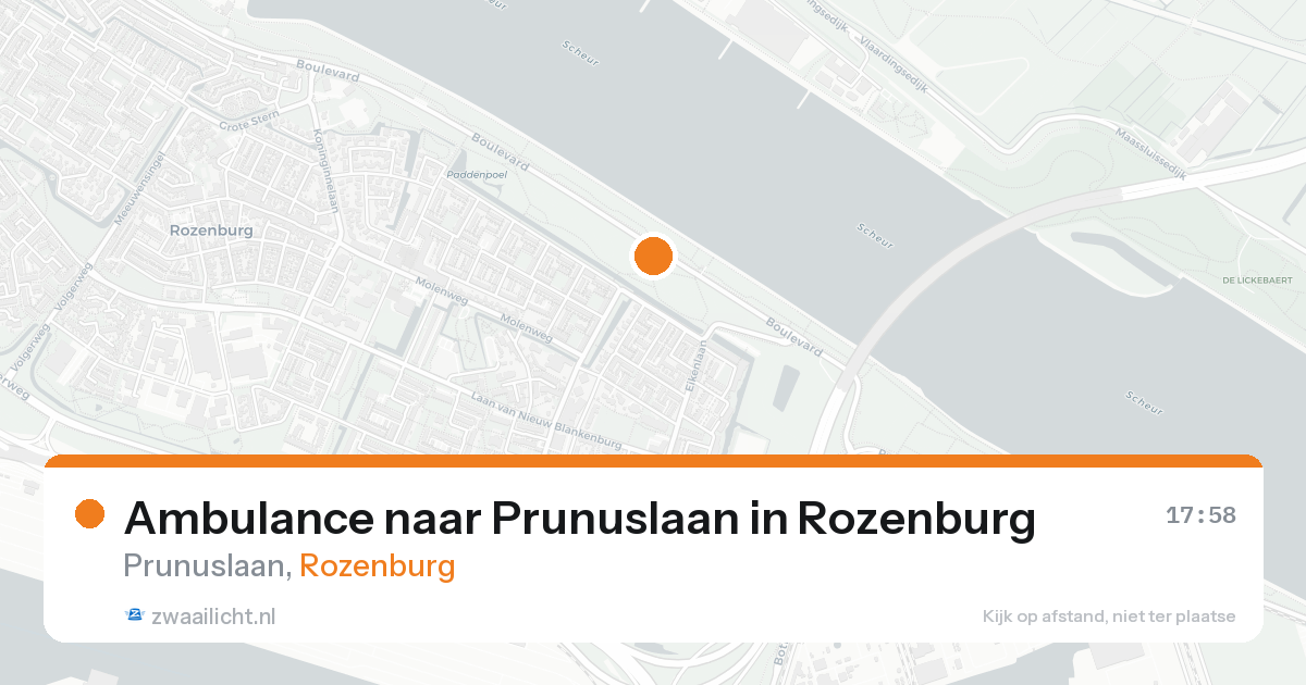 Ambulance naar Prunuslaan in Rozenburg — 30 jan 2026