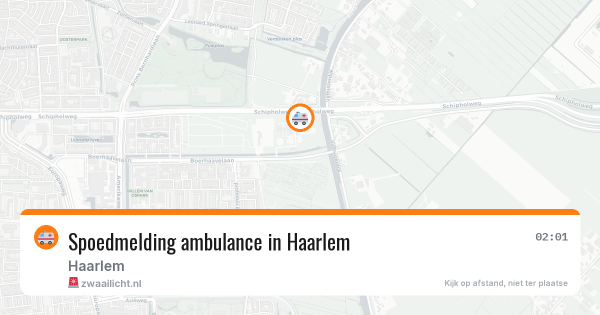Spoedmelding ambulance in Haarlem — 29 jan 2026