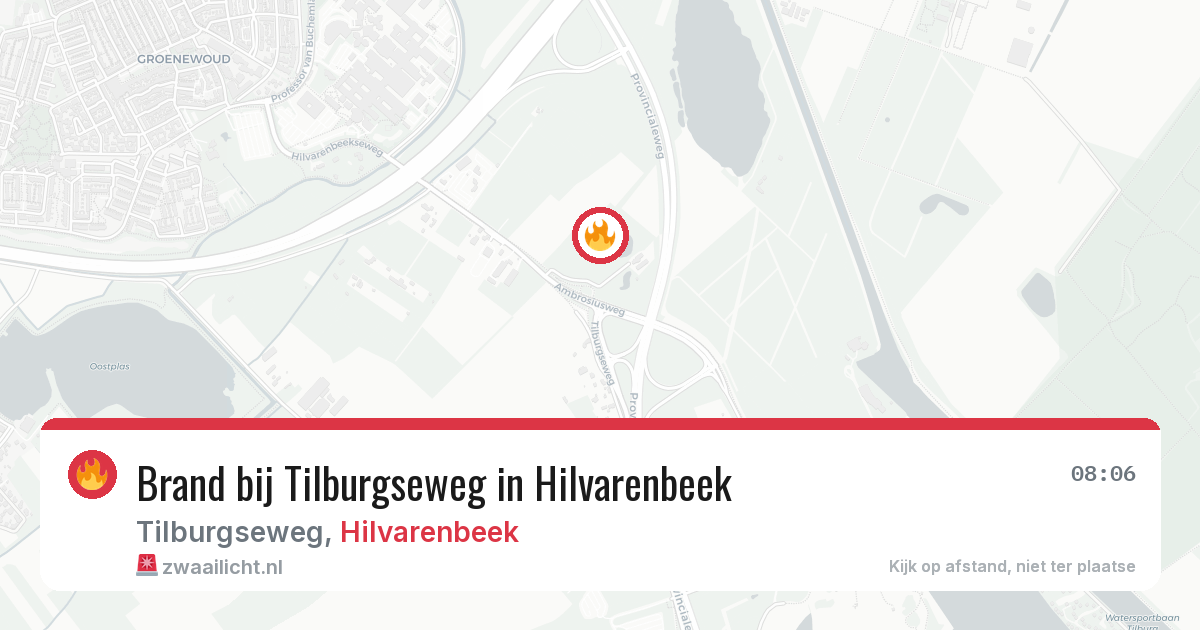 Brand bij Tilburgseweg in Hilvarenbeek — 10 jul 2026