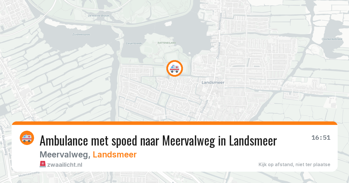 Ambulance met spoed naar Meervalweg in Landsmeer — 4 apr 2026