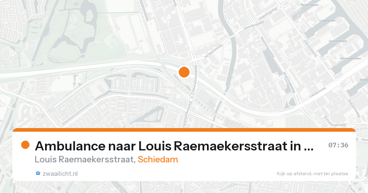 Ambulance naar Louis Raemaekersstraat in Schiedam — 26 aug 2026