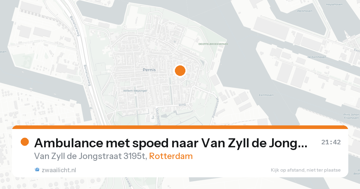 Ambulance met spoed naar Van Zyll de Jongstraat in Rotterdam — 30 jun 2026