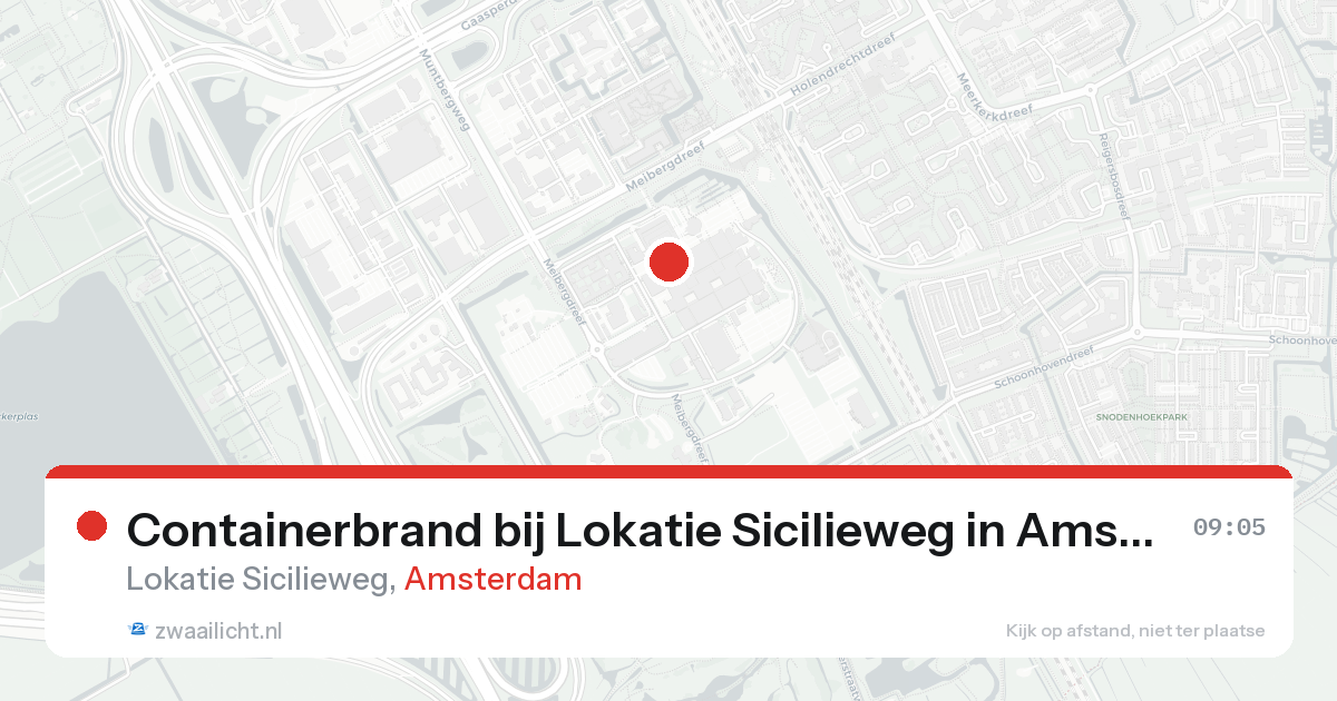 Containerbrand bij Lokatie Sicilieweg in Amsterdam — 7 feb 2026