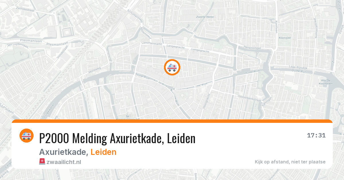 P2000 Melding Axurietkade, Leiden — 2 feb 2026