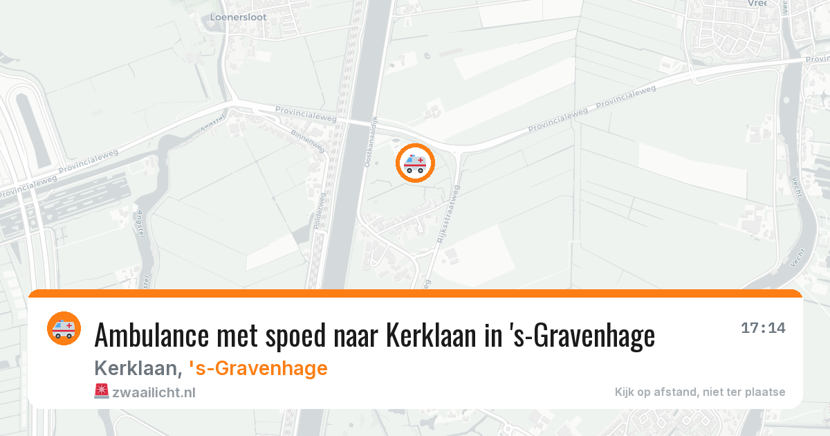 Ambulance met spoed naar Kerklaan in 's-Gravenhage — 17 mrt 2026