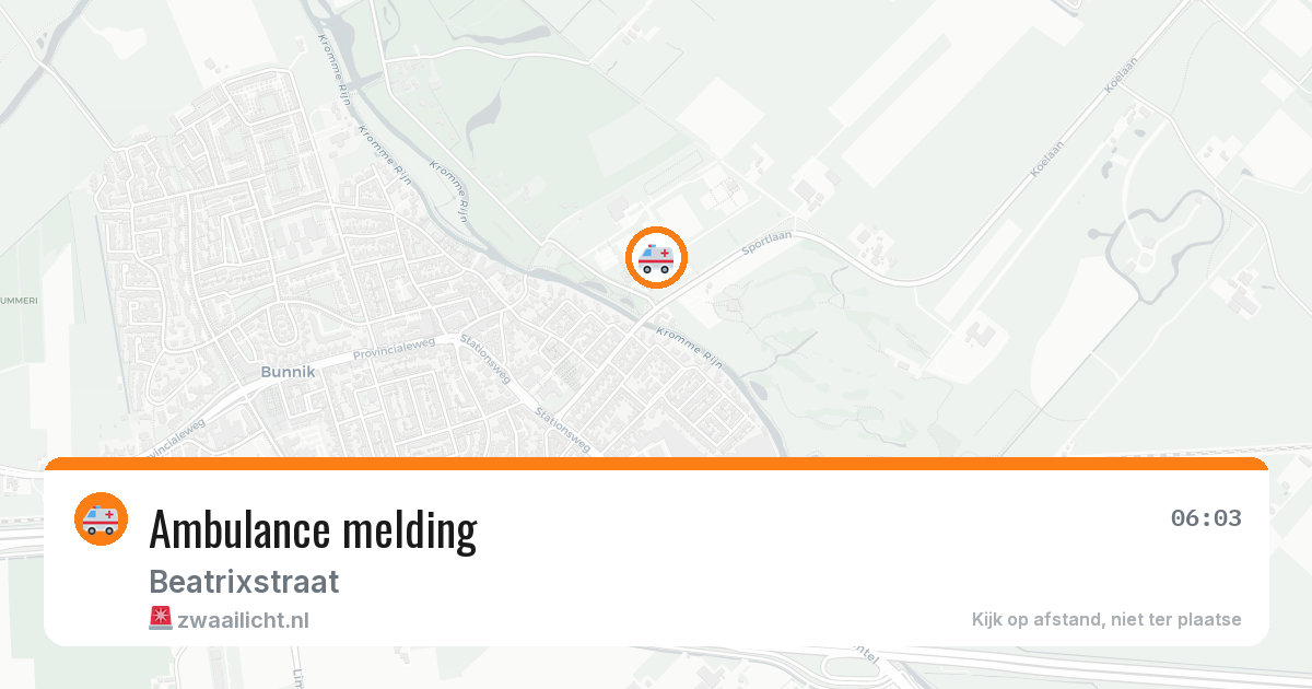 Ambulance melding — 1 apr 2026