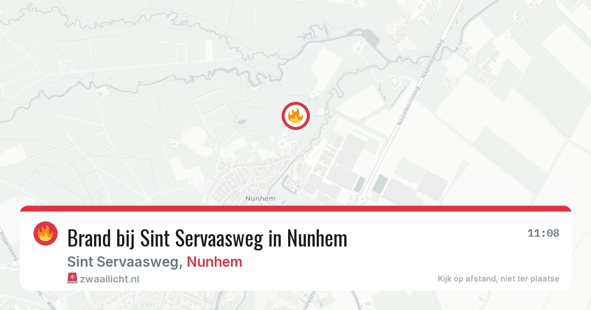 Brand bij Sint Servaasweg in Nunhem — 29 mei 2026