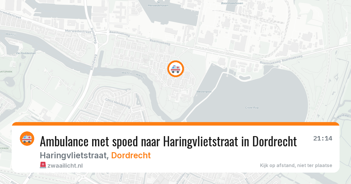 Ambulance met spoed naar Haringvlietstraat in Dordrecht — 26 jun 2026