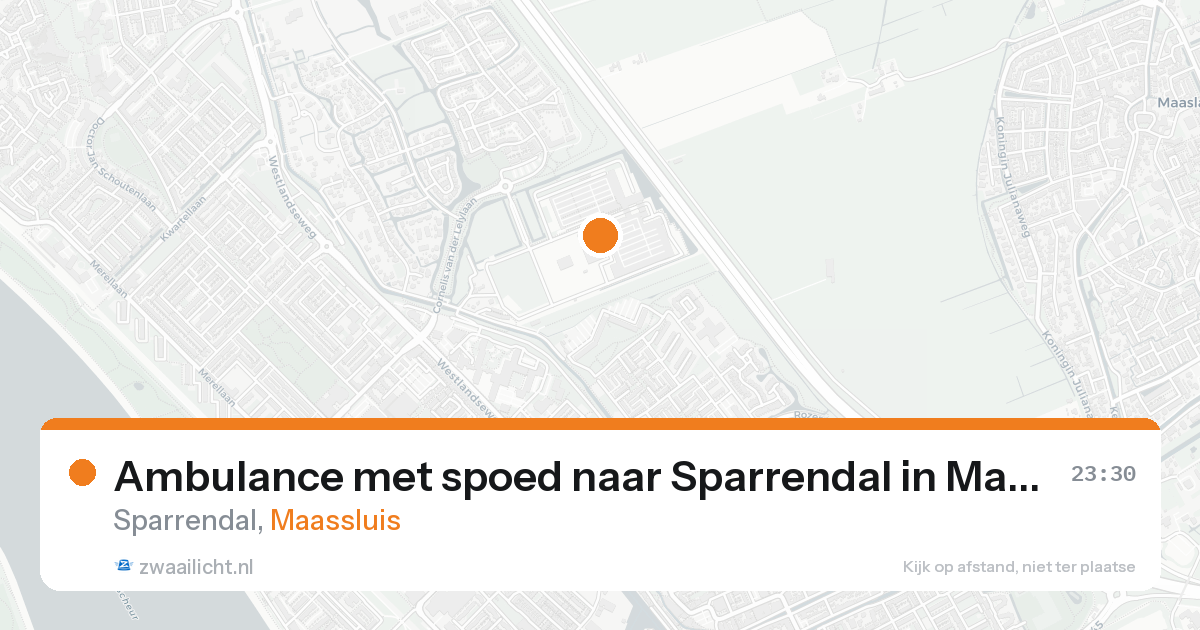 Ambulance met spoed naar Sparrendal in Maassluis — 30 jan 2026