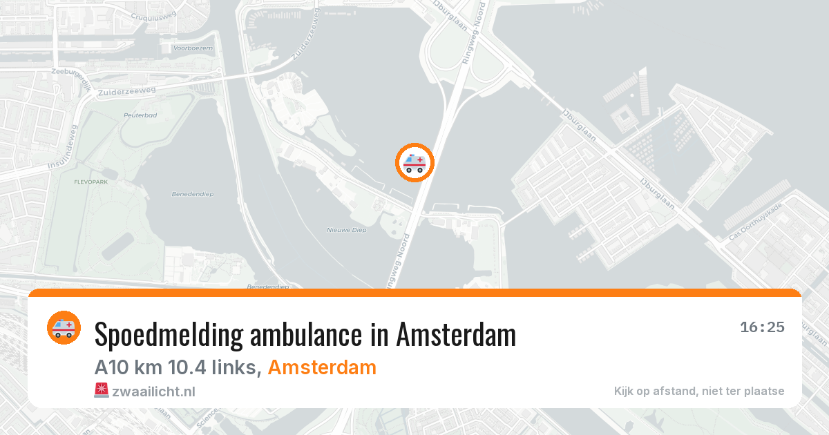 Spoedmelding ambulance in Amsterdam — 13 aug 2026