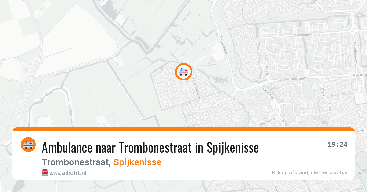 Ambulance naar Trombonestraat in Spijkenisse — 1 jun 2026