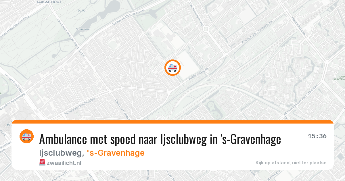 Ambulance met spoed naar Ijsclubweg in 's-Gravenhage — 7 apr 2026