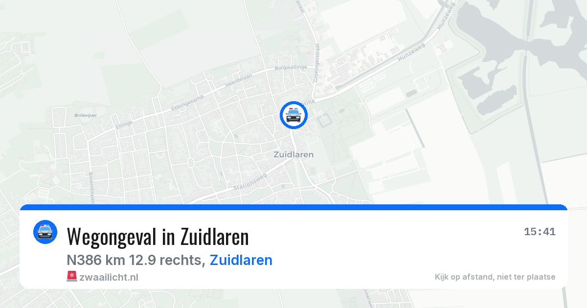 Wegongeval in Zuidlaren — 28 mei 2026