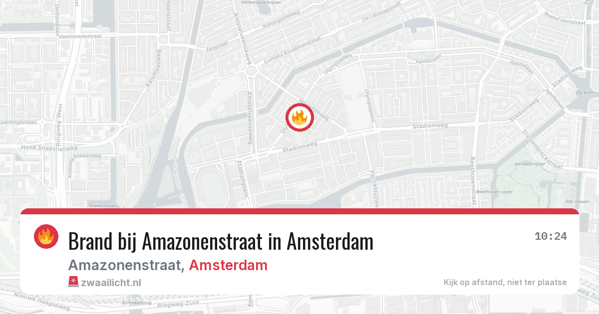 Brand bij Amazonenstraat in Amsterdam — 23 jun 2026