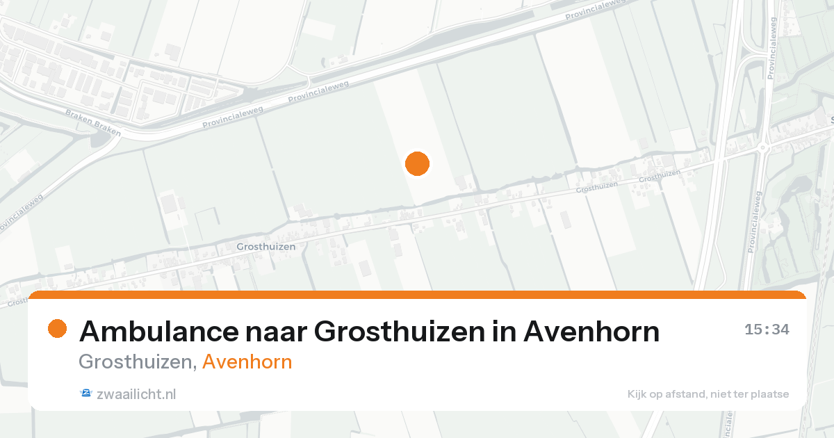 Ambulance naar Grosthuizen in Avenhorn — 12 aug 2026